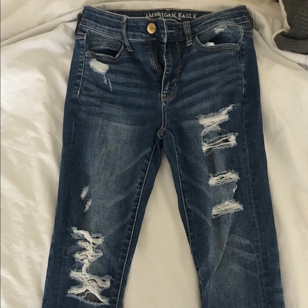American Eagle Ripped Skinny Jeans